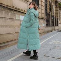 Dugi zimski kaputi za žene Dressy zimska modna žena produljena i zadebljana srednje dužine dolje pamučna