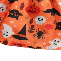 Toddler Baby Girl Halloween suknja set ruffle dugih rukava majica vrhunske suknje od pupke