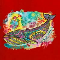 Divlji Bobby Rainbow obojen plavom kitovima Dean Russo Dizajn ljubavnika životinja Ženska grafička tee,