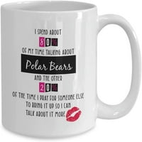 Polar medvjeda šalica za kafu, Polarni medvjedi pokloni za ljubitelje polarnih medvjeda, poklon slatkih