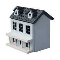 Hemoton minijaturni kućni model malena drvena kuća ukrasna model kuća predivna mini kuća