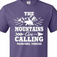 Inktastični golubovi Forge Tennessee Planine zovu majicu