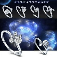 ZTTD moda Proširive konstelacije prstenje prstenje nakit podesivi otvaranje prstena za svadbene prstenove