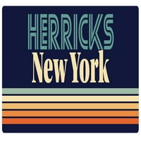 Herricks New York Frižider magnet retro dizajn