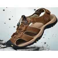 Sandale zatvorene nožne prste za muškarce Fisherman Sandal Ljeto Plaže cipele tamno smeđe veličine 10.5