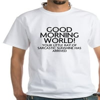Cafepress - Dobro jutro svjetska majica - Muške klasične majice