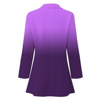MHPWFBE Blazers za žene Fall odjeću za žene službeno odijelo dugih rukava LEALS Business Office Jakna