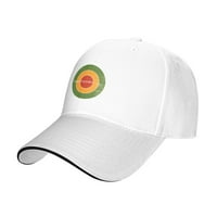 CEPTEN MENS & Women Classic Jedinstveni tisak sa Thievery-Corporation Logo Podesivi bejzbol šešir bijeli