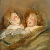 Peter Paul Rubens -Two Sleeping Deca Poster Print Petera Paul Rubensa