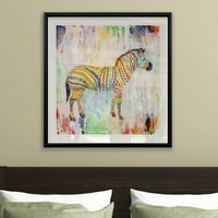 Wexford Početna Magical Zebra -Famed Giclee Print 38x38