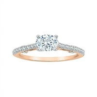 Dijamantni zaručnički prsten u 14K bijelom zlatu