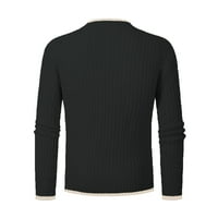 Kpoplk Turtleneck pulover džemperi za muškarce muške ležerne tanke fit okrugli vrat pulover dugih rukava