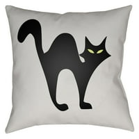 Surya boo crna mačka Vanjski jastuk