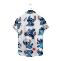 Bangyanf Summer Cartoon Stitch T-majice Skraćene rukave Overširt 3D Štamparske majice Havajski vrh za