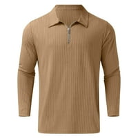 Muški košulje od rušenja Slučajan majica Ležerne prilike, pulover bluza sa zatvaračem Visoki elastični