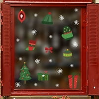 Cuoff Početna Dekor igrača za snježne pahulje Božićne zidne naljepnice DIY naljepnice za vrata i prozor
