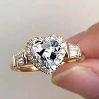 Gemstone Roidne Sapphire Reagement prstenovi za ženske obloge Obećanja prstenova za svoje velike prstenove