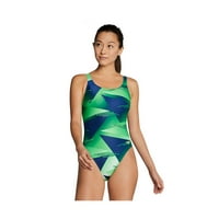 Speedo Lane Game Pro Lt Super Pro kupaći kostim plave zelene veličine 12 38