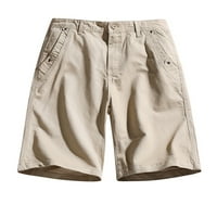 Chueoow ljetni muške kratke hlače čista boja na otvorenom Pocket plaža Radni pantalona za teretna kratke