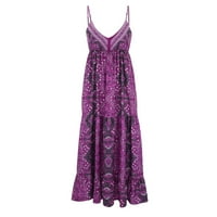B91XZ MIDI haljine za žene Formalne ženske vune s rect cvjetne duge haljine boemska plaža Duga haljina