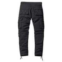Nečujne teretne hlače Muške hlače elastične struke znojne hlače sa džepovima sa zatvaračem