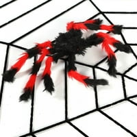 Giant Spider Web, Novi Creative Crnog bijela velika pauka, savršena za Halloween Vanjski ukrasi i potrepštine