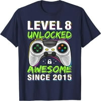 Razina otključana super od 8. rođendana Gaming Boys majica