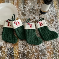 Cherryhome svečani božićni ukras Božićne čarape sa vrpcom