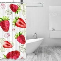 Strawberry Tuš za tuširanje Vodootporno plodovi za zavjese za zavjese voće uzorak kupaonice za djevojčice