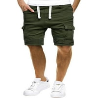 Avamo muški mini pantalone Elastične struke Ljetne hlače Srednja struka Drži muškarci Classic Fit Shorts