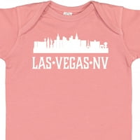 Inktastic Las Vegas Nevada Skyline NV CITINE POKLON BODOVO DIJETE I BABY GIRL BODYSUIT