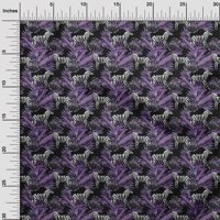 Onuone pamuk fle purple tkanina tropskog apstraktnog lista sa životinjom tkanine za šivanje tiskane