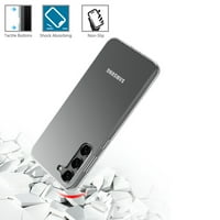 TOCKONFOFOFOOT Modna futrola za Samsung Galaxy S23 + S Plus 5G, sa zaštitnim zaslonom od kaljenog stakla
