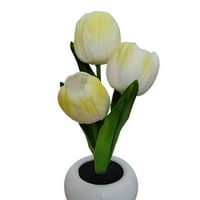 Tulip cvjetne noći boje opcionalni keramički cvijet Tulip LED lampica za dom i ured Pink