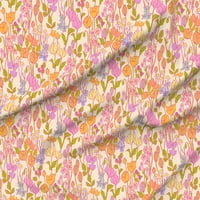 Minky tkanina od dvorišta - Divljač livada 1960-ih Romantična cvjetna ženska po mjeri ispisana tkanina