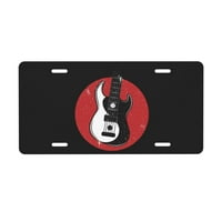 Yin Yang gitarna registarska tablica aluminijska noverLty Licenjska ploča poklopac ukrasni automobil
