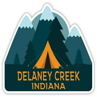 Delaney Creek Indiana Suvenir Frižider Magnet Camping TENT dizajn