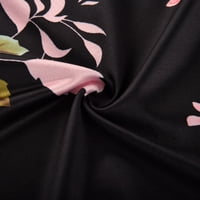 Oalirro ženski vrhovi, majice i bluze žene i bluze modna žena kauzalna okrugla vrat cvjetni ispis bluza