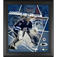 Connor Hellebuyck Winnipeg Jets uokviren 15 '17' 'Collage Impact Player sa a igračkim puck-om - Limited