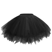 Ženski mini tulle Bubble tutu suknja 1950-ih Vintage Adult Ballet Tutu suknja princeza plesna suknja za zabavu