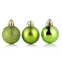 Binpure Božićne ukrase ukrasa, božićne kuglice za drveće viseće ukrase, sjajne, mat dekorativne kuglice