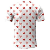 Muška modna slobodno vrijeme Sports Valentine Pamuk Ispis majica kratkih rukava