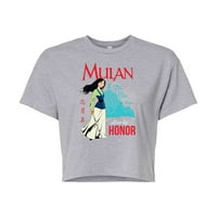 Disney Mulan - uživo po časti - Juniors obrezana majica pamučne mješavine