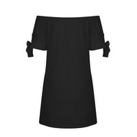 HHEI_K vjenčane haljine za žene ženska modna šarmantna jedno redačka ramena pune boje kratke suknje