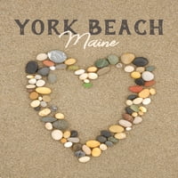 York Beach, Maine, Kameno srce na pijesku