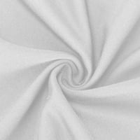 BDFZL ženske ležerne hlače za hlače i jeseni čvrsti uski pojačani kvadratni vrat dugi kombinezon bijeli
