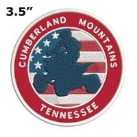 Planine Cumberland, Tennessee ATV OHV Američka zastava Iron ili šištanje na vezenu tkaninu Znački patch