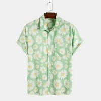 Košulje za muškarce cvjetne havajske košulje s kratkim rukavima s rukavima na plaži na plaži