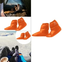Zimske patke dolje papuče na otvorenom kamp šatorske plijene vodootporne čarape narančaste m