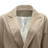 ČASOVANJE ČASNOSTI ŽELE ŽENE ŽENSKE MODNOG POVEZIVANJA Čvrsti otvoreni prednji kardigan jaknu dugih rukava kaput ženska bluza za topljenje